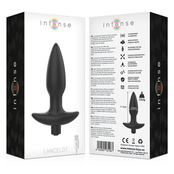 PLUG ANAL RECARGABLE  INTENSE LANCELOT