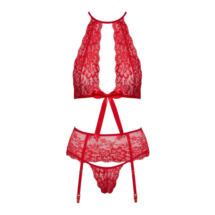 KISSABLE HOT LINGERIE 2214547-CONJUNTO ROJO DE LAZOS