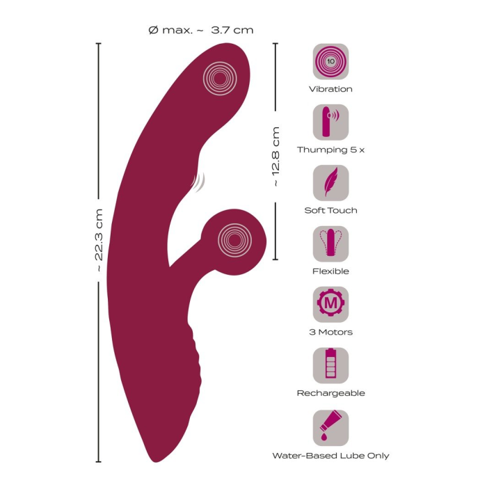 JAVIDA - 2 function  Vibrator + thumping