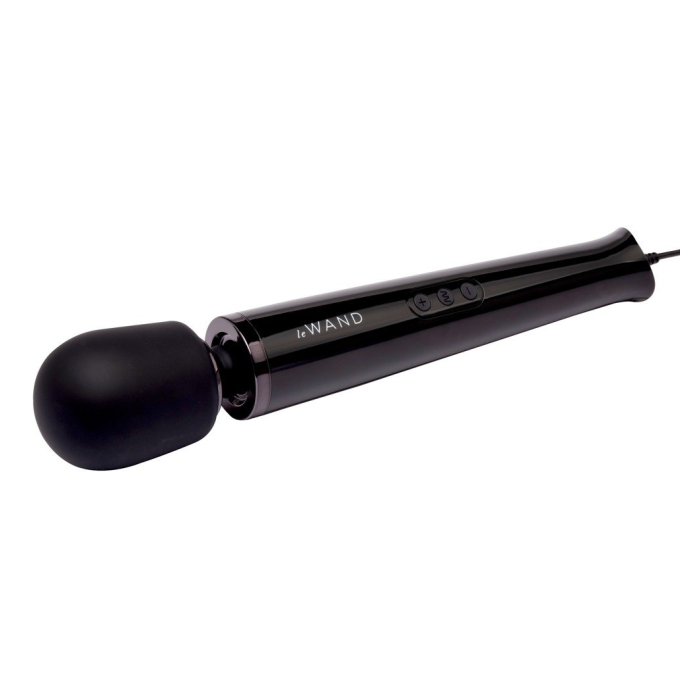 LE WAND Powerful Plug-In Vibrating Massager BLACK