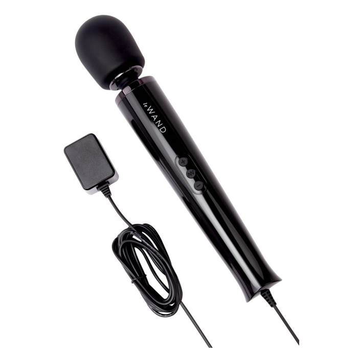 LE WAND Powerful Plug-In Vibrating Massager BLACK