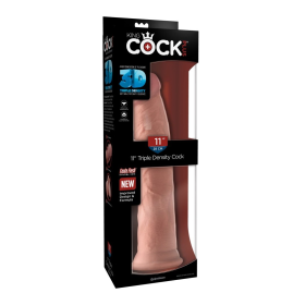 KING COCK PLUS 3D  FLESH - 28 CM