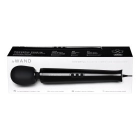 LE WAND Powerful Plug-In Vibrating Massager BLACK