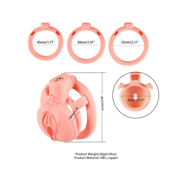 Sevanda Pink Pride Chastity Cage Short